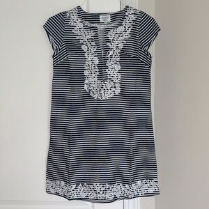 HIHO Navy Blue & White Striped Dress XS